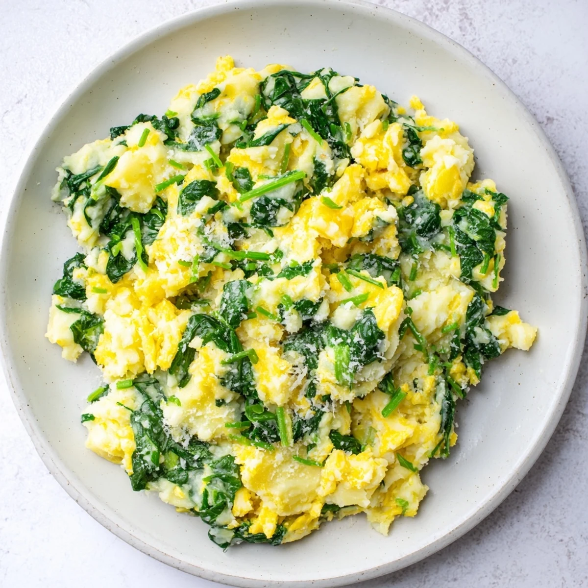 Creamy Spinach Parmesan Mashed