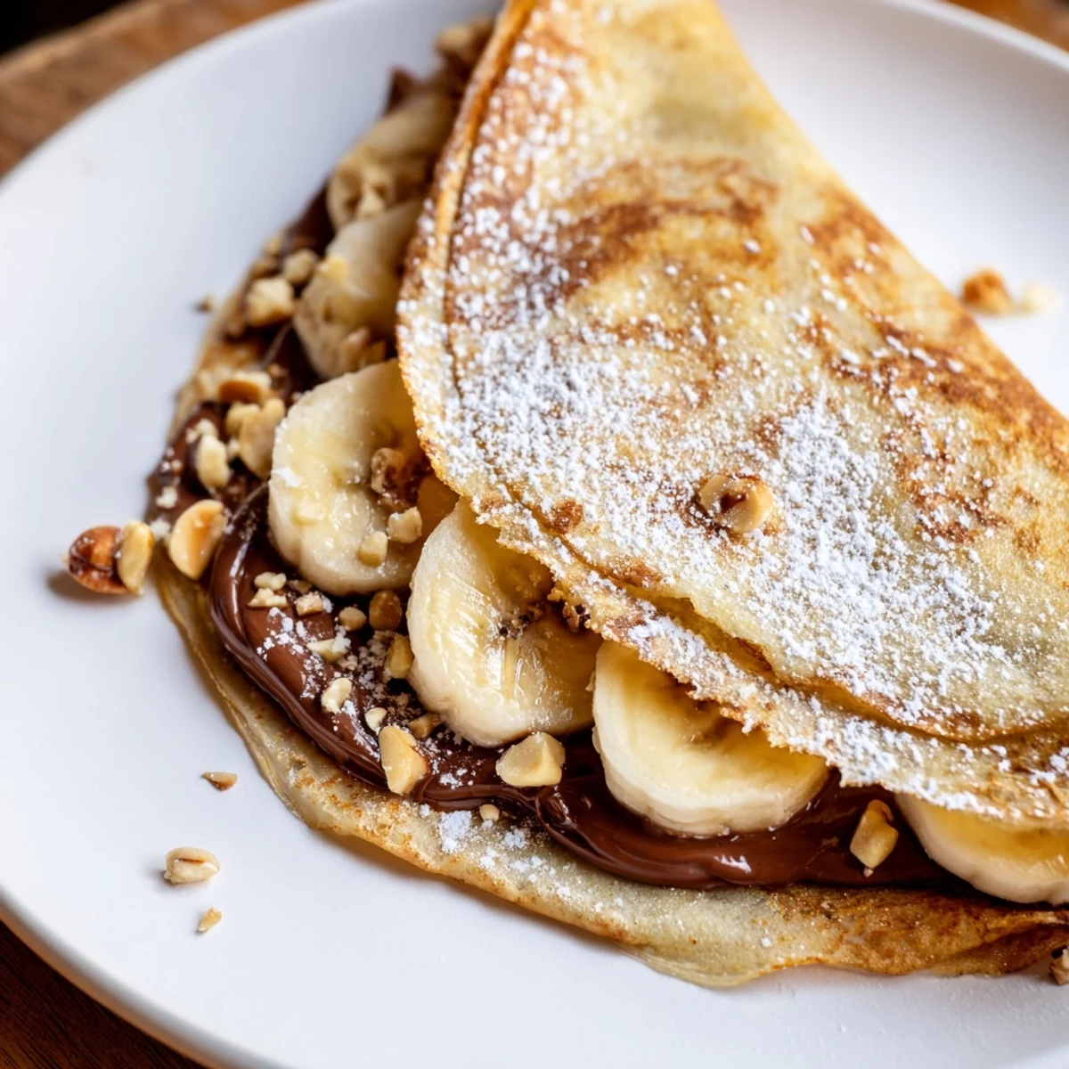 Banana Nutella Folded Wrap