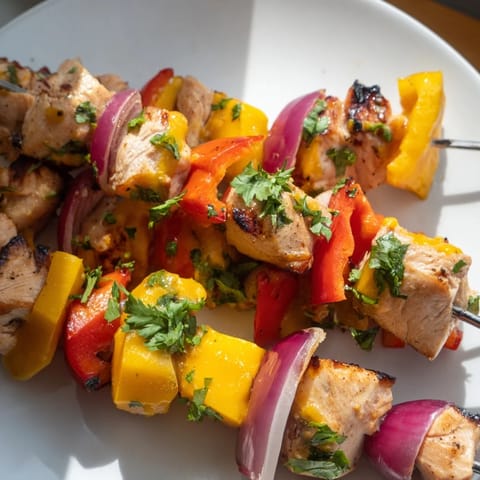Mango Lime Chicken Skewers