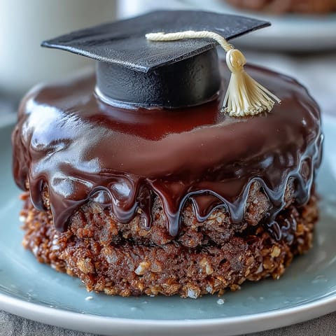 Celebrate your grad with these easy sugar cookies topped with black fondant caps and yellow fondant tassels for a festive look.  