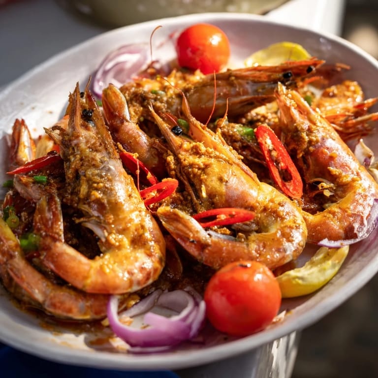 Golden roasted sheet pan shrimp fajitas, bursting with flavor, ready to be wrapped in a warm tortilla.