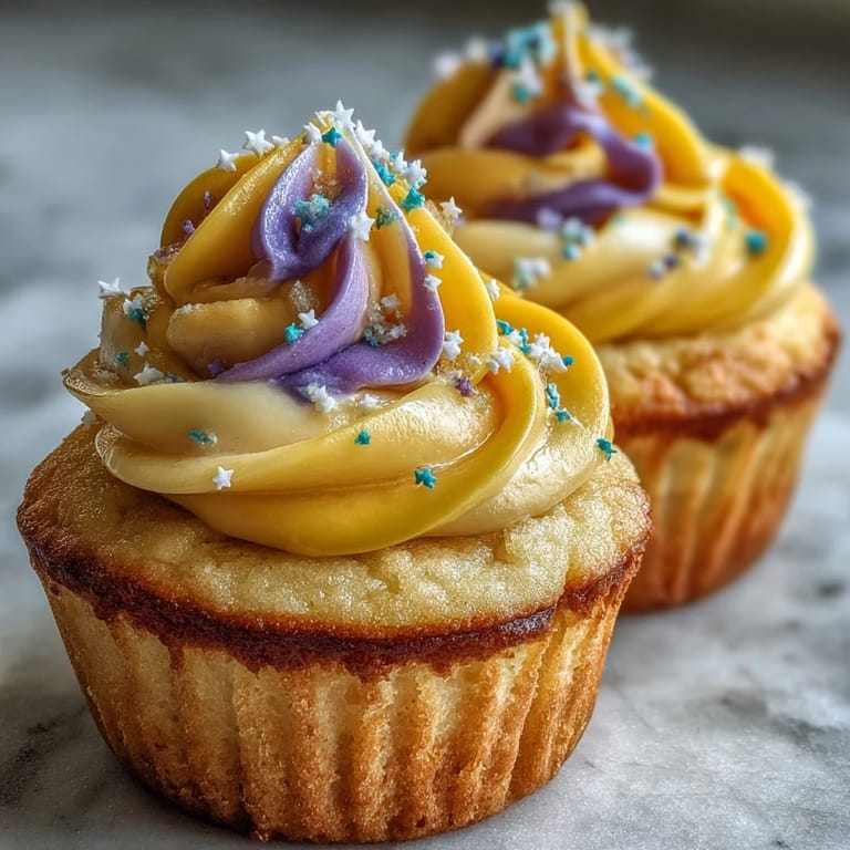 Festive vanilla Gemini Birthday Cupcakes showcasing expertly piped dual-tone frosting, a sweet celebration visual.